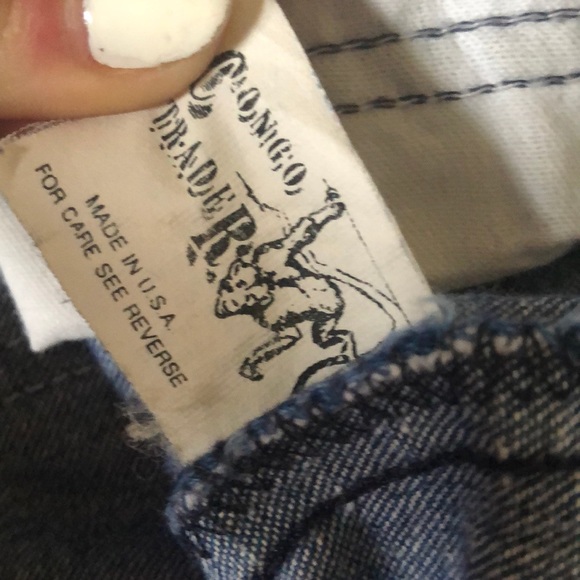 thrifted denim fitted jeans - Picture 3 of 4